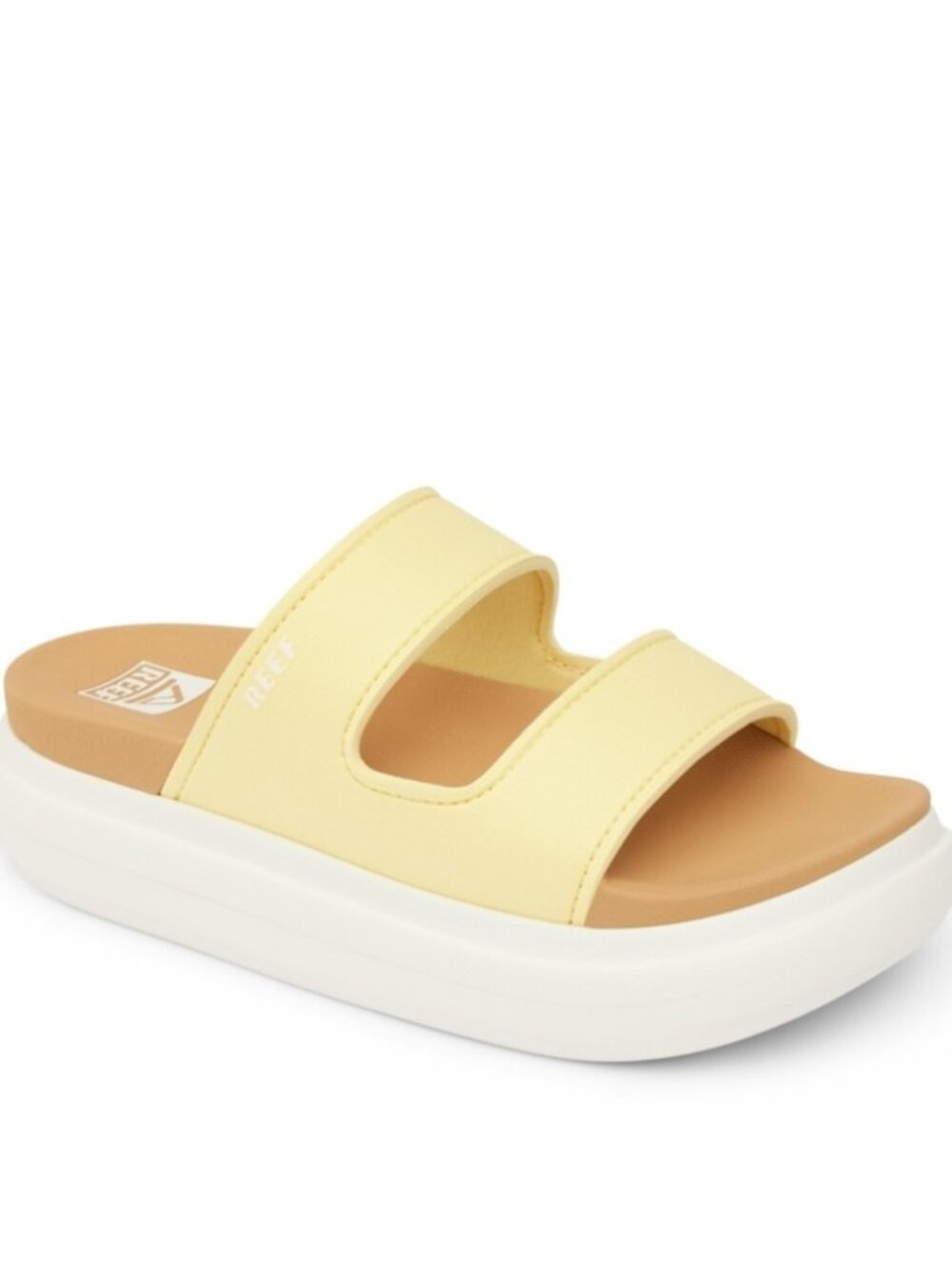 60$ Reef Cushion Bondi 2 Bar Open Toe Sandals Women's Size 10 M US Yellow